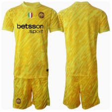 Inter Milan Keeper Bortedraktsett Barn 2024-25 Kortermet (+ korte bukser)